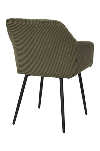 2 cadeirões Scott - Verde - Toque efeito bombazina