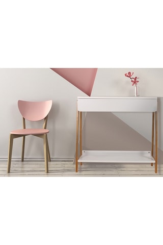 Consola 1 gaveta em bambu - 83,8 x 34 x 77 cm