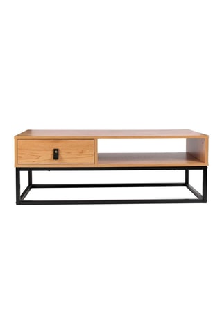 Mesa de centro 1 gaveta em madeira - 100 x 80,5 x 35 cm