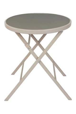 Mesa dobrável em vidro Elba - 60 x 71 x 60 cm