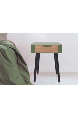 Mesa de cabeceira em pinho - 35 x 40 x 48 cm