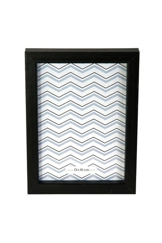 Moldura de fotografia em madeira - Preto e natural