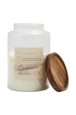 Vela perfumada em madeira de acácia - Cachemire