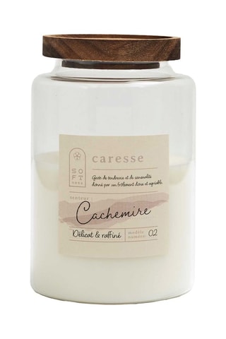 Vela perfumada em madeira de acácia - Cachemire