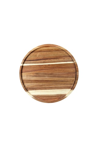 Base para pratos em madeira de acácia 32 cm