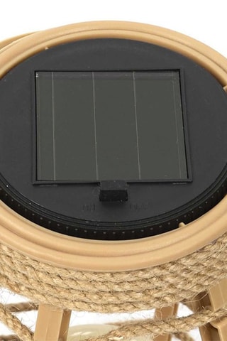 Lanterna solar LED – 15 cm - Bege