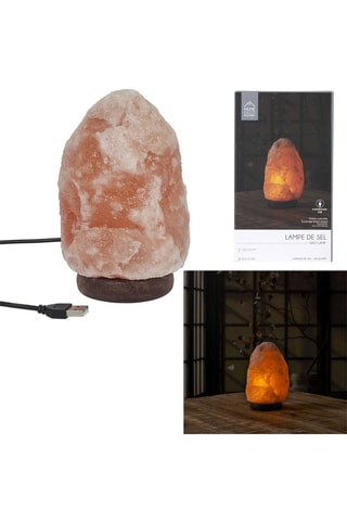 Candeeiro de mesa - Rosa e castanho