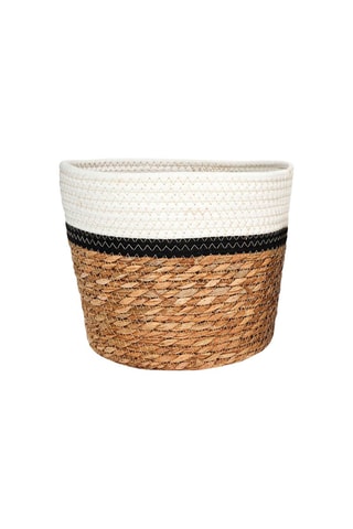 3 cestos Natural e branco