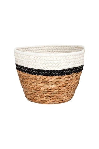 3 cestos Natural e branco