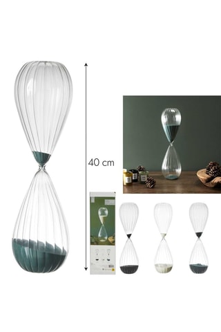 3 ampulhetas - Bege e verde 