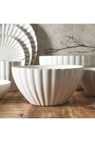 6 saladeiras de grés - 18,5 cm