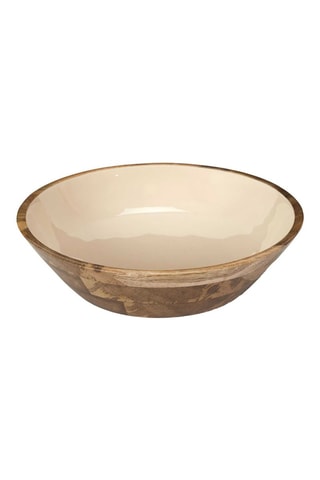 Saladeira em madeira de mangueira - 28 cm