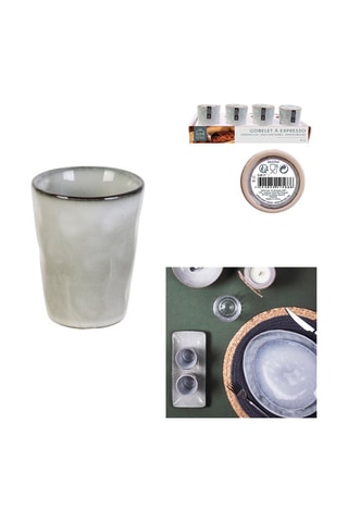 6 chávenas para expresso de cerâmica 10 cl