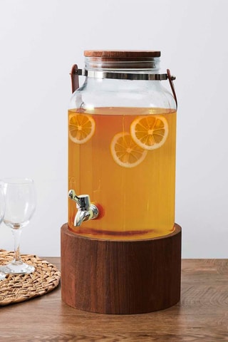 Fonte com suporte de madeira 6 l