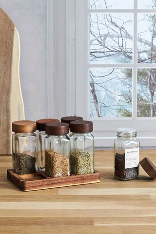 6 tarros de especias