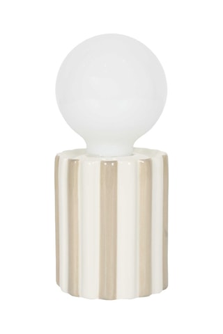 Candeeiro de mesa LED em cerâmica – Toupeira e branco