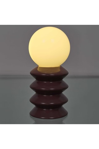 Candeeiro de mesa LED em cerâmica - Bege