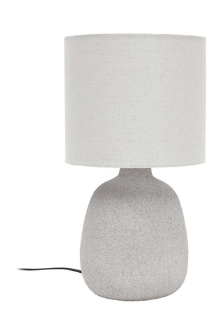 Candeeiro de mesa em cerâmica - Prateado - 40 W