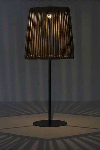 Candeeiro de mesa exterior solar LED - Bege