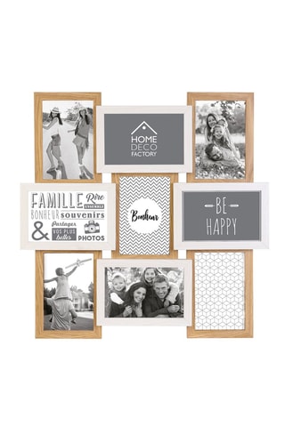 Quadros para 9 fotografias 10 x 15 cm 
- Castanho-claro e branco