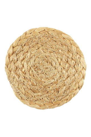 4 bases para copos em juta - Natural