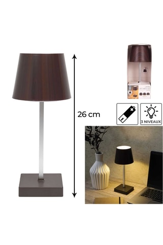 Candeeiro de mesa - Castanho