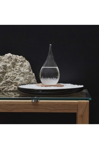 Barómetro de cristais em vidro tempestade e faia - Transparente - 17 x 8,5 x 8,5 cm