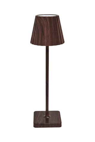 Candeeiro de mesa LED - Imitação de madeira