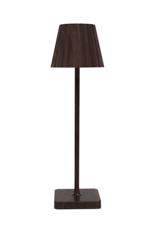 Candeeiro de mesa LED - Imitação de madeira