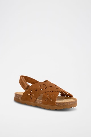 Sandales en nubuck Rosso Camel