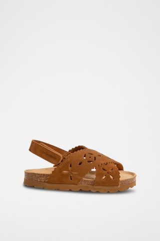 Sandales en nubuck Rosso Camel