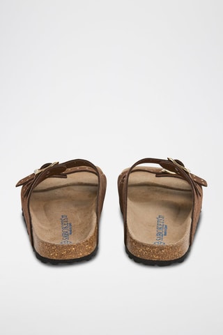 Mules en nubuck - Marron