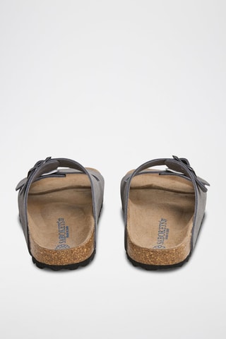 Mules en nubuck - Gris