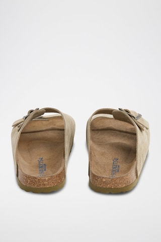 Mules en nubuck - Kaki