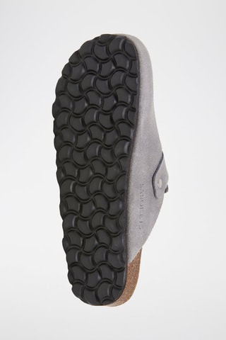 Sabot in pelle scamosciata - Grigio