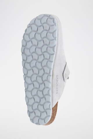 Sabot in pelle scamosciata - Grigio