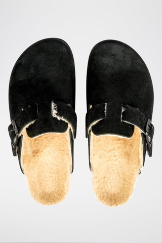 Sabot in pelle - Nero