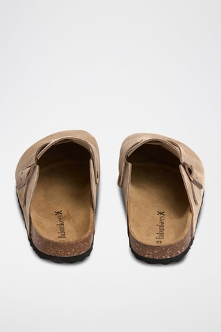 Sabots en nubuck - Taupe