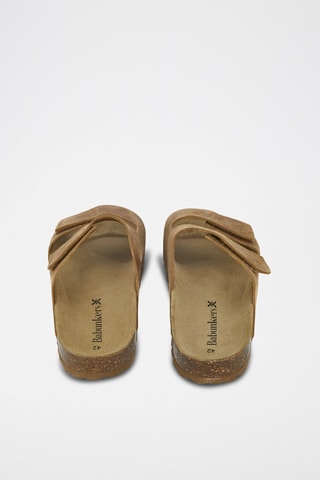 Mules en nubuck 
Marron