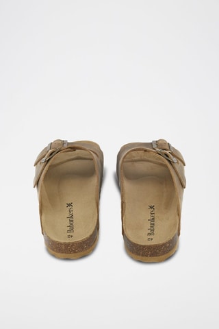 Mules en nubuck 
Marron