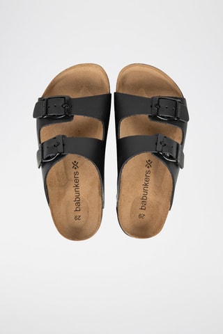 Mules en cuir Ibiza Noir