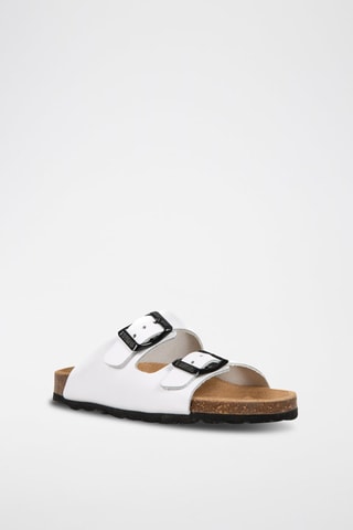 Mules en cuir Ibiza Blanc