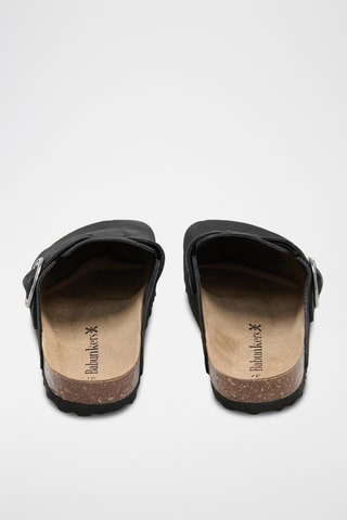 Sabot in pelle scamosciata - Nero