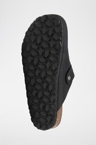 Sabot in pelle scamosciata - Nero