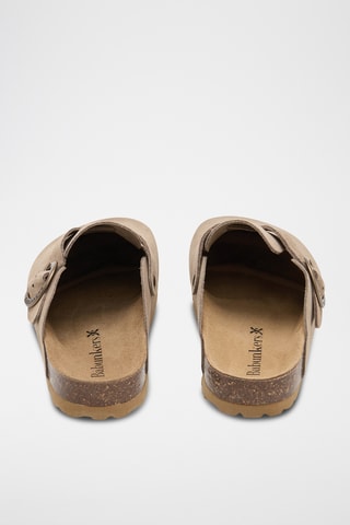 Sabot in pelle scamosciata - Marrone chiaro