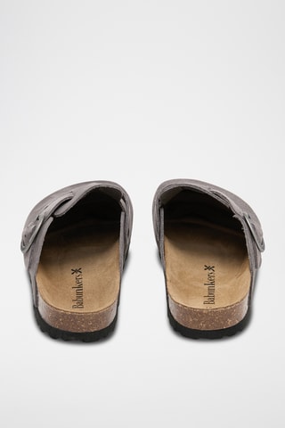 Sabot in pelle scamosciata - Grigio