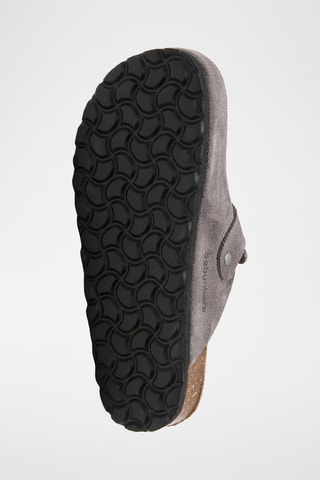 Sabot in pelle scamosciata - Grigio