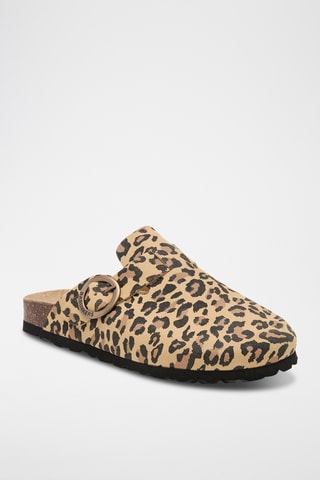 Sabot in pelle scamosciata - Marrone