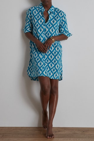 Vestido camisero Goberte - Turquesa