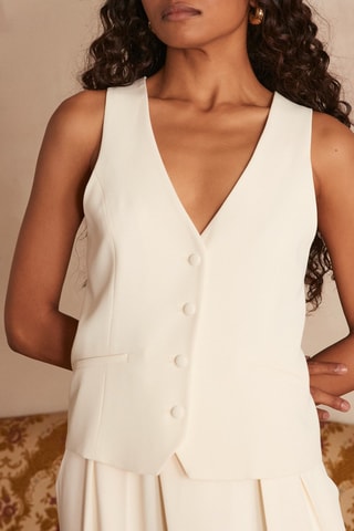 Chaleco de traje - Crudo